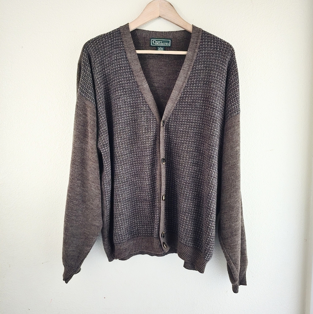 Croft & Barrow brown cardigan L